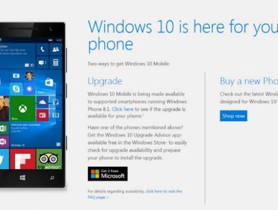 Microsoft começa a liberar atualização para Windows 10 Mobile